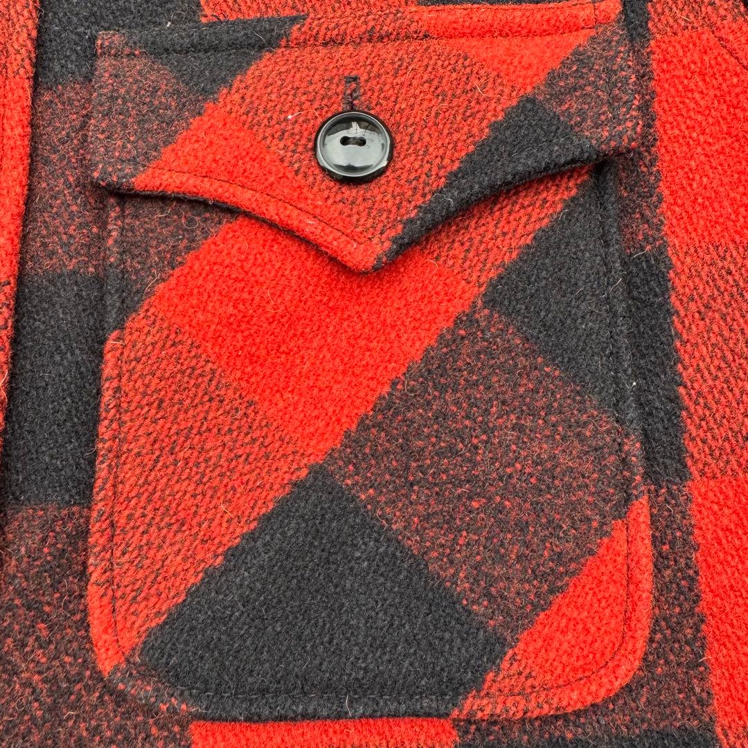 COOTIE クーティー バッファローチェック ウールジャケット 赤黒 M 希少
