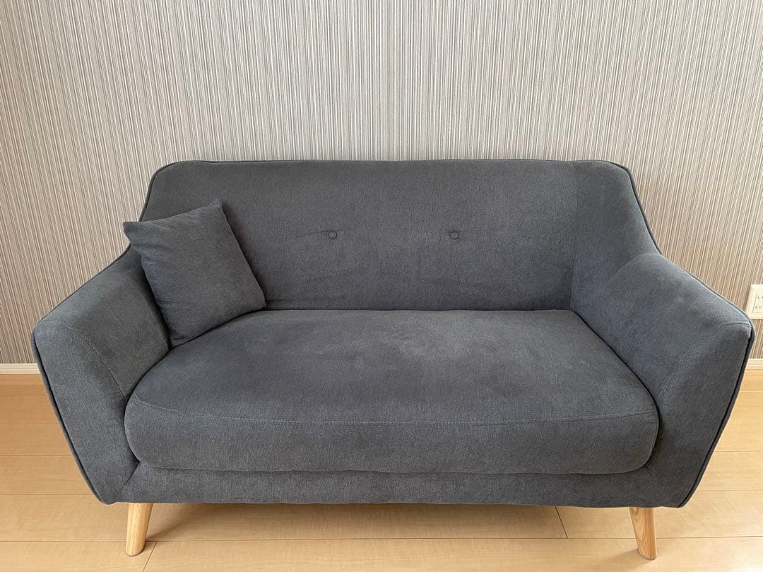 ソファ　2人掛け　　グレー