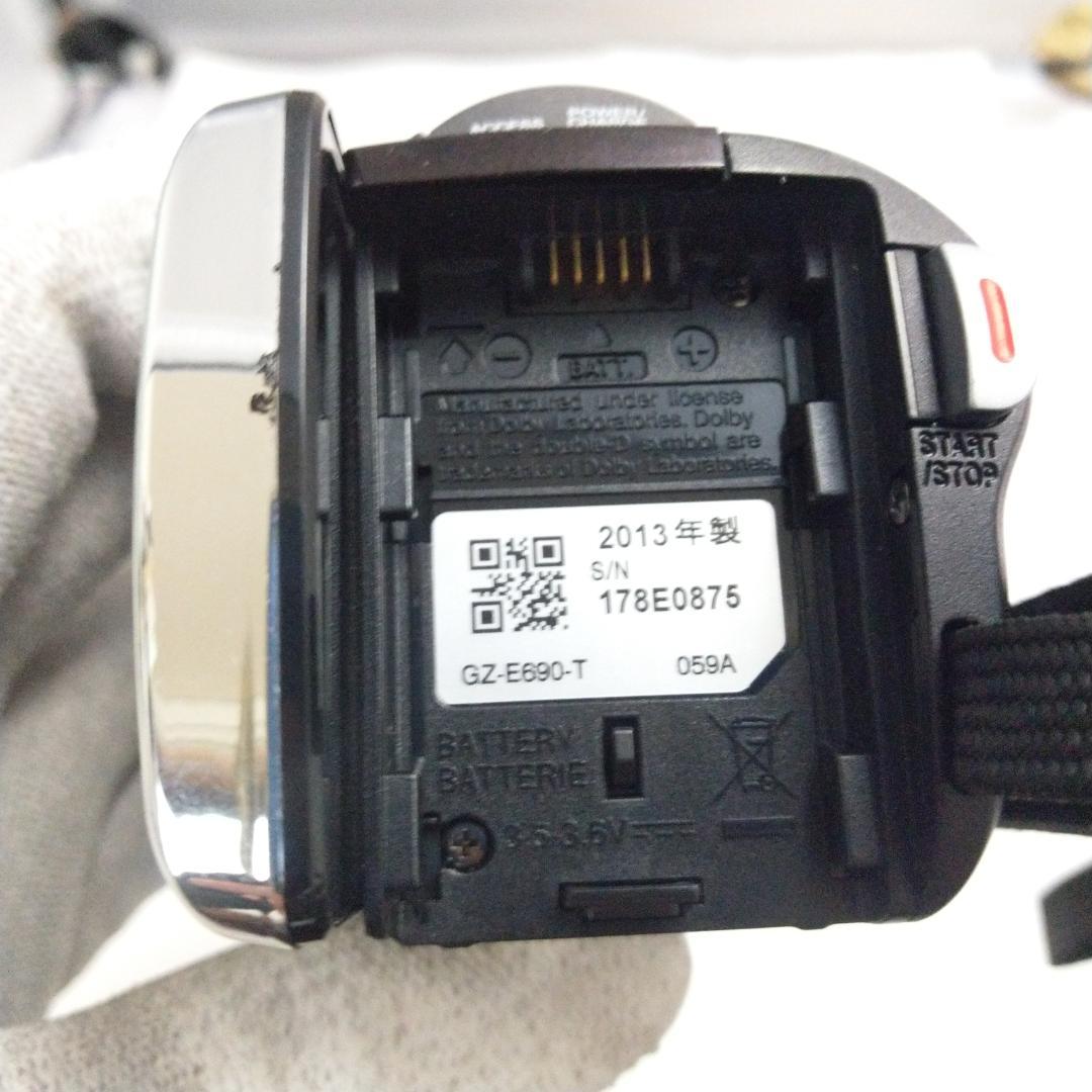 JVCケンウッド Everio ビデオカメラ GZ-E690-T 動作中古