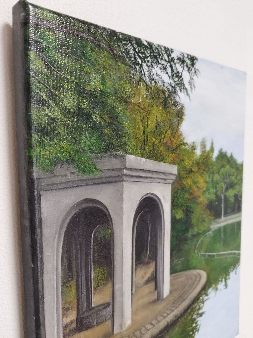 油絵 原画 風景画 F3サイズ 写実