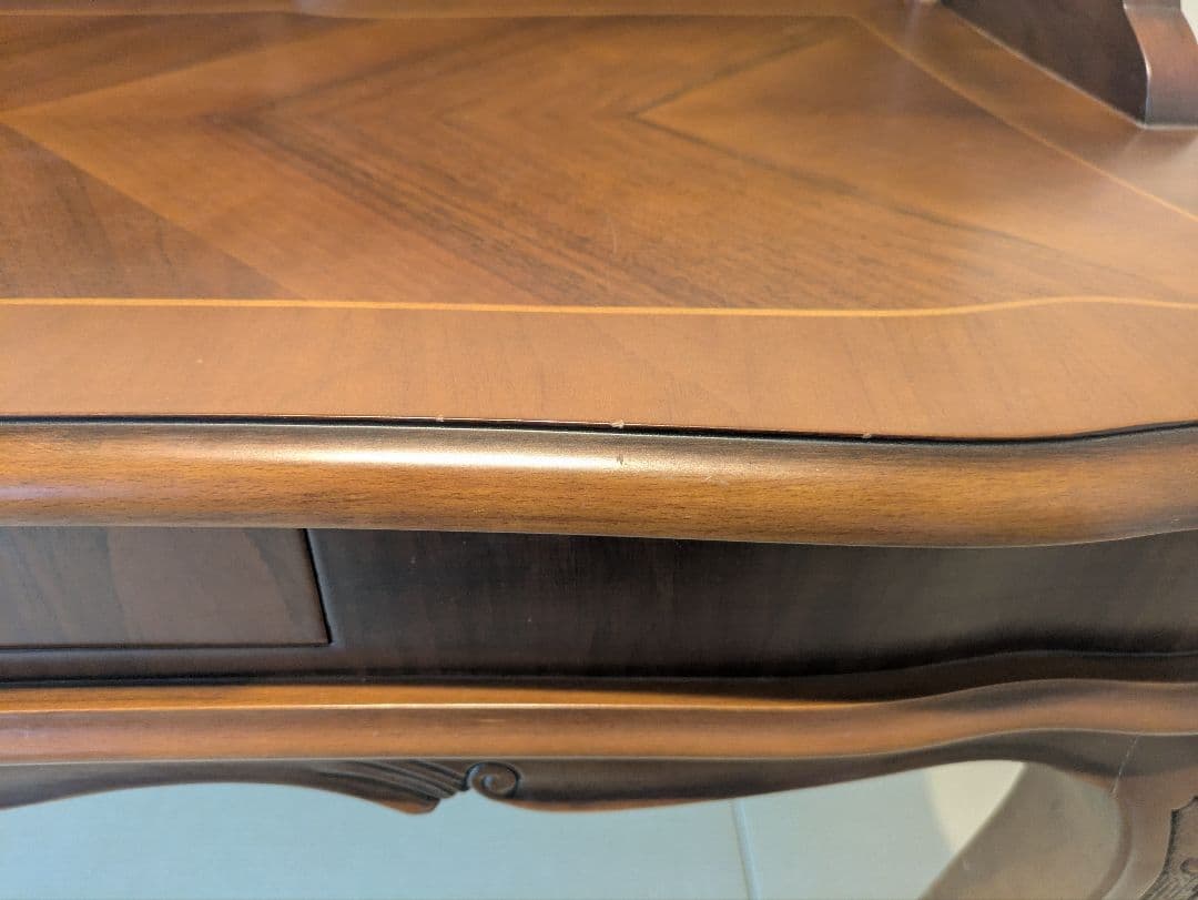 アンティーク ライティングデスク 猫脚 ビューロー 引き出し収納 クラシカル家具