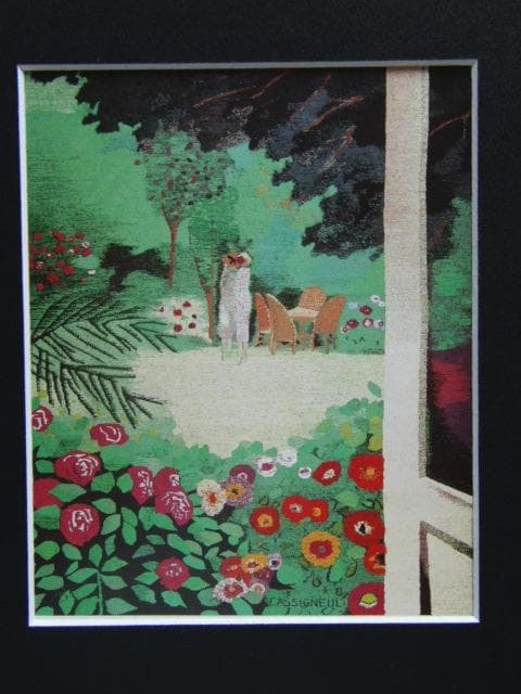 カシニョール（Cassigneul）、一瞬（タピスリー）、希少な画集より