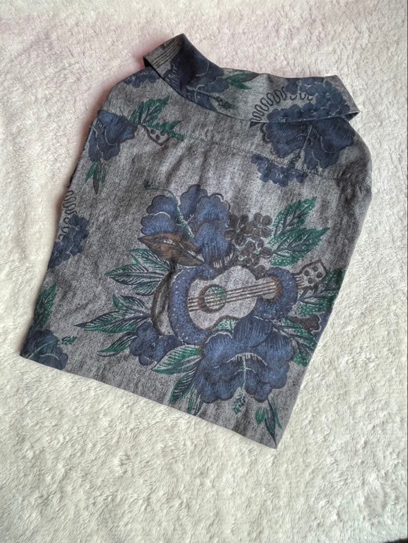 最終お値下げ アトリエg.g 犬服 ボタニカル柄シャツ