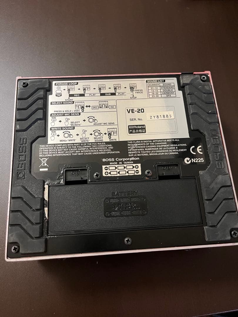 VE-20 BOSS 本体＋アダプター　動作◯