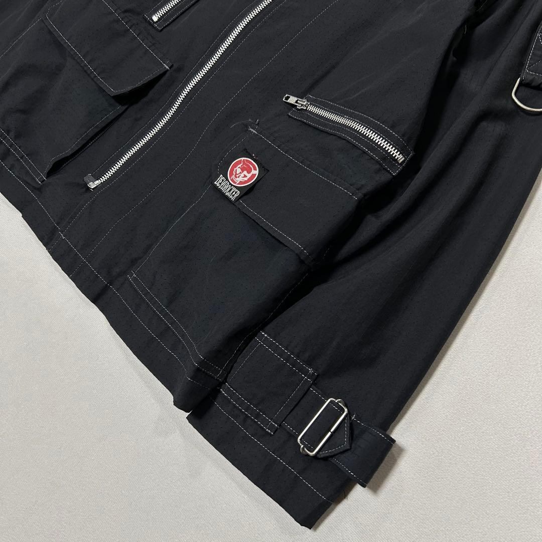 90s HERETHERE リップストップ ボンテージ パラシュート ジャケット