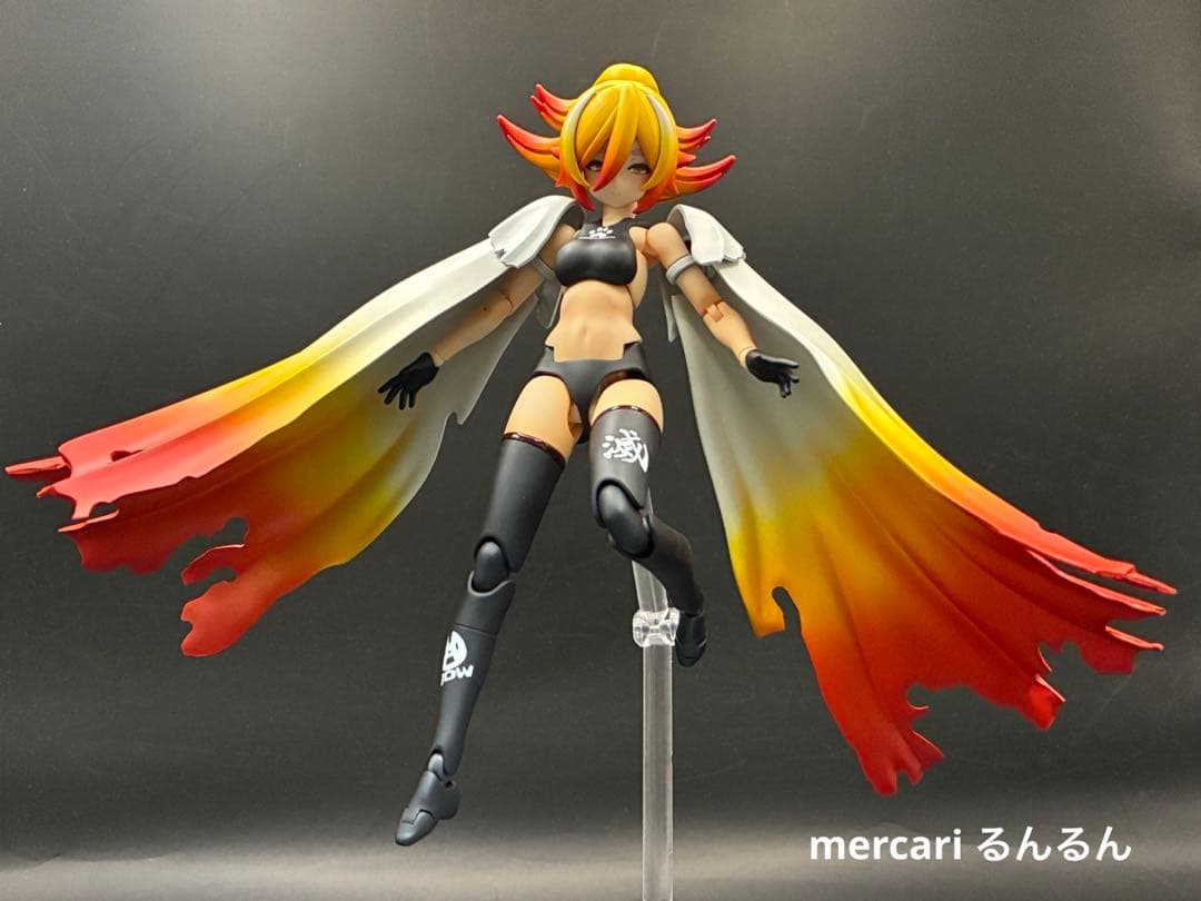 メガミデバイス　PUNI☆MOFU ラン　塗装完成品　煉獄カラーver