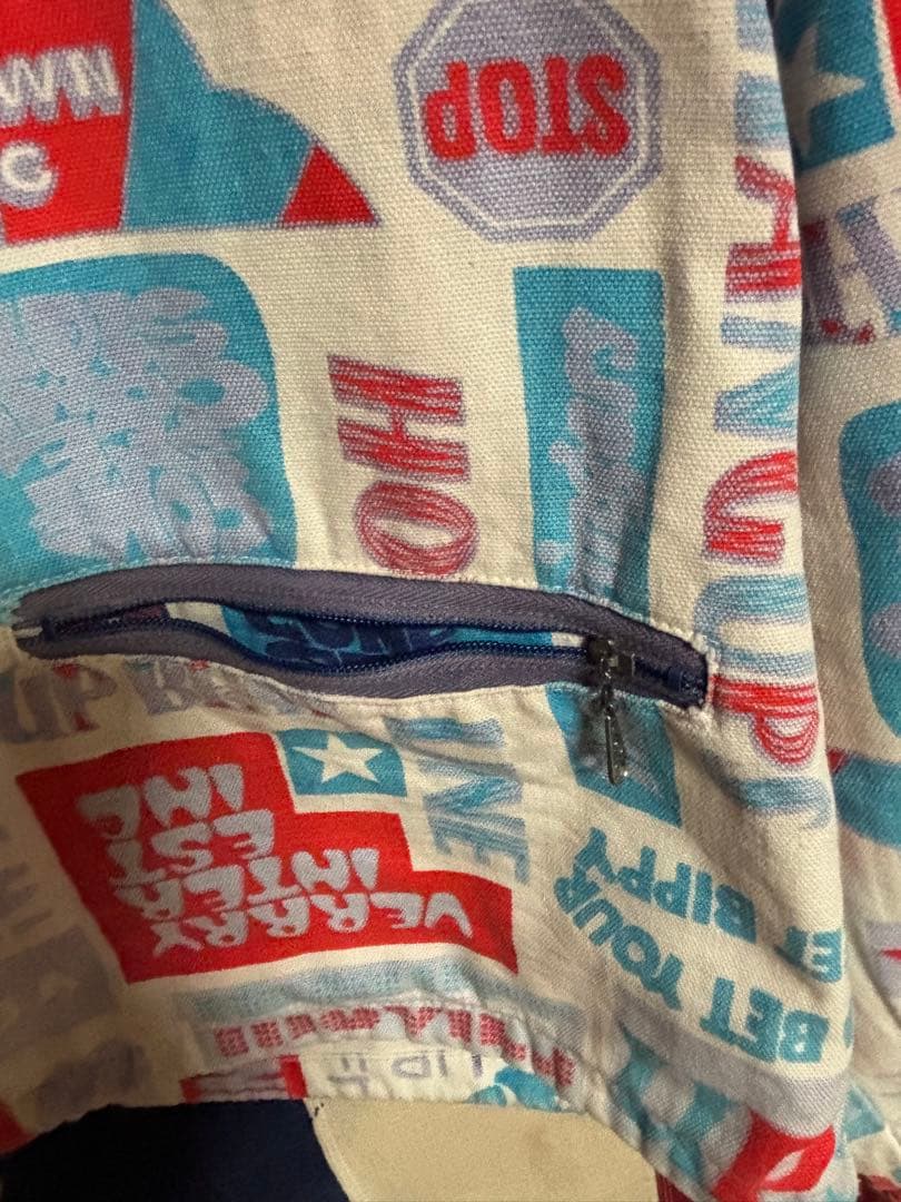 ビンテージ60sSIRJAC総柄ジャケット古着モンスターpopサーフbud