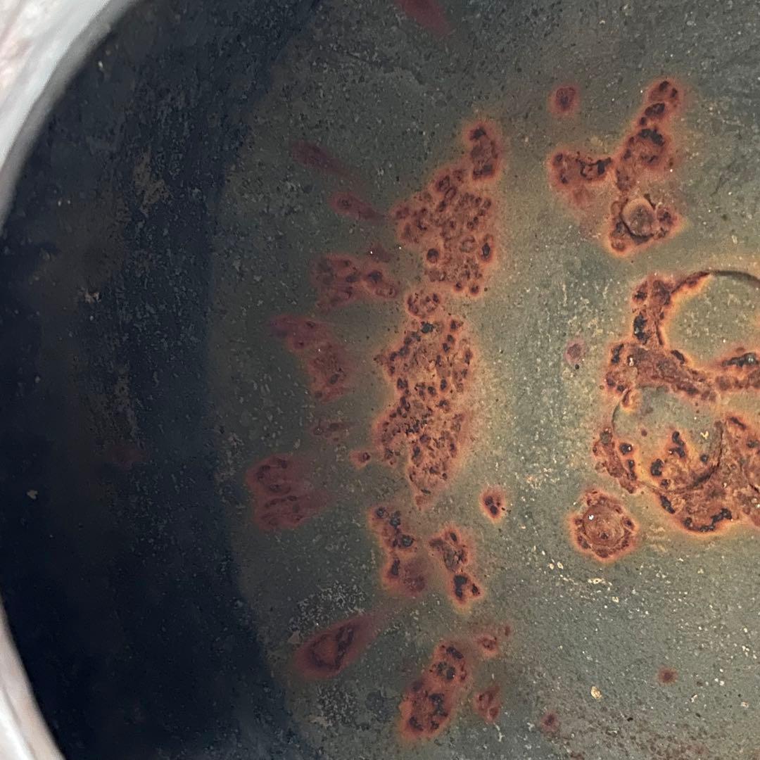 茶道具　平丸　筋入釜　高橋敬典　共箱　鋳物　山形　茶会　稽古　茶釜　茶の湯