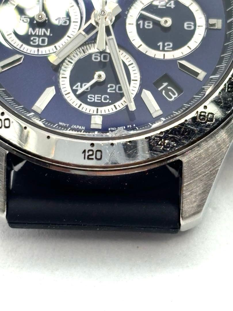 【稼働品】SEIKOセイコー　クロノグラフ　メンズ腕時計