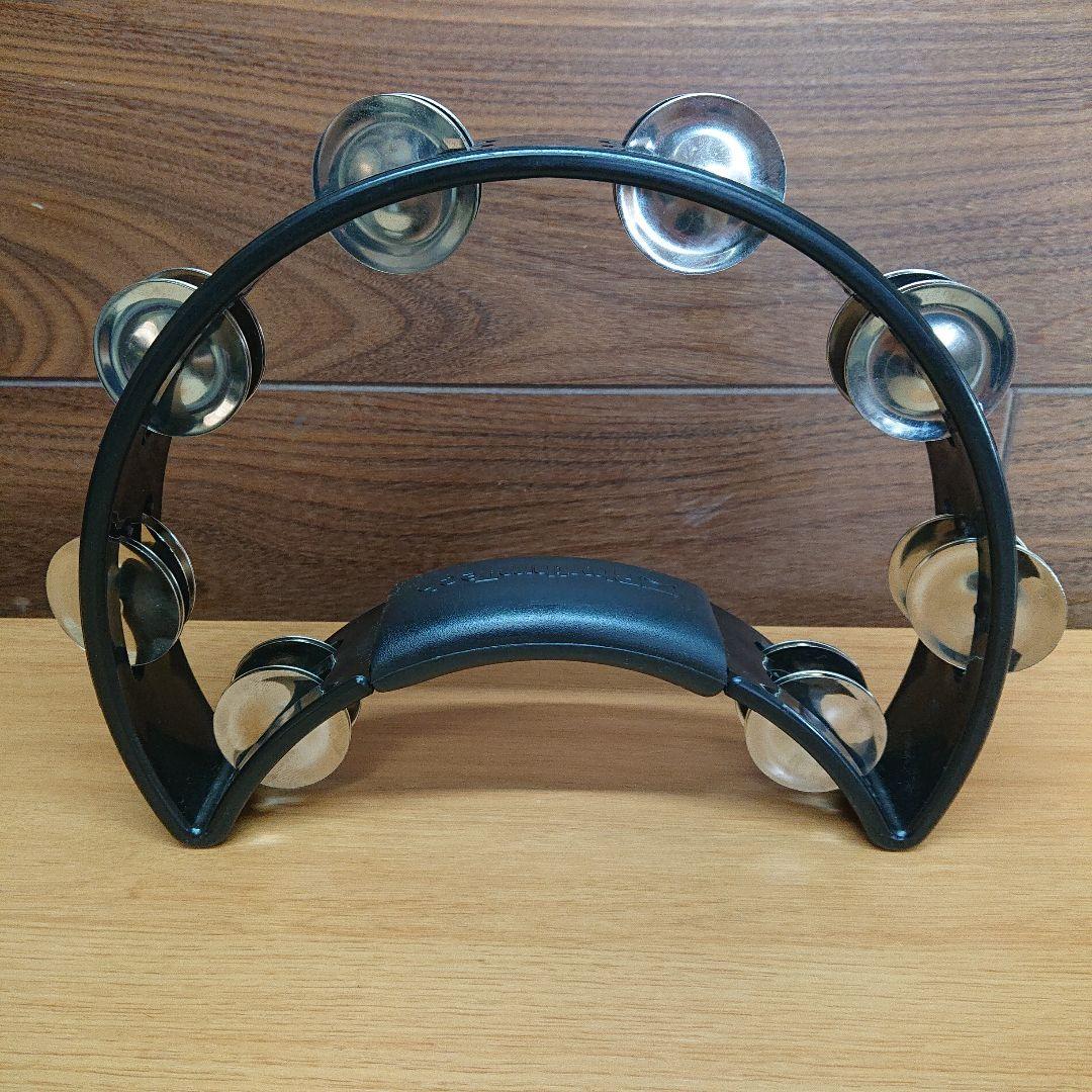 RhythmTech リズムテック RT1010 ニッケル2連タンバリン黒 楽器