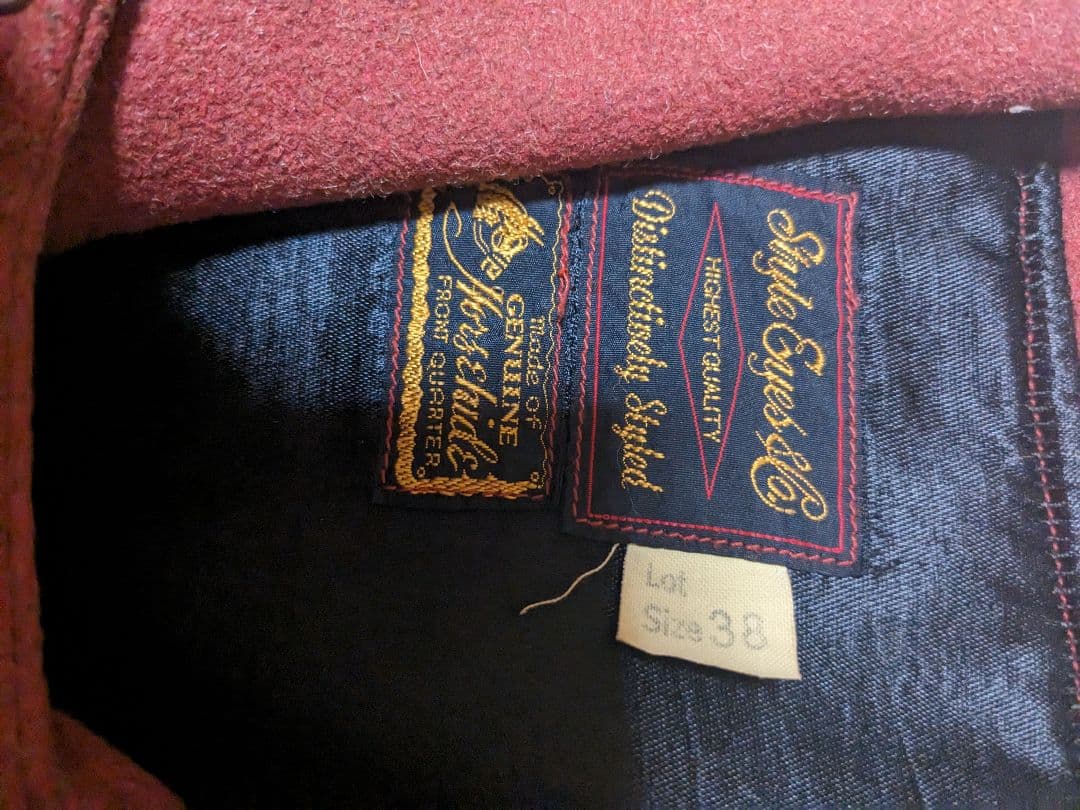 ライダースジャケット・スタイルアイズ・３８．