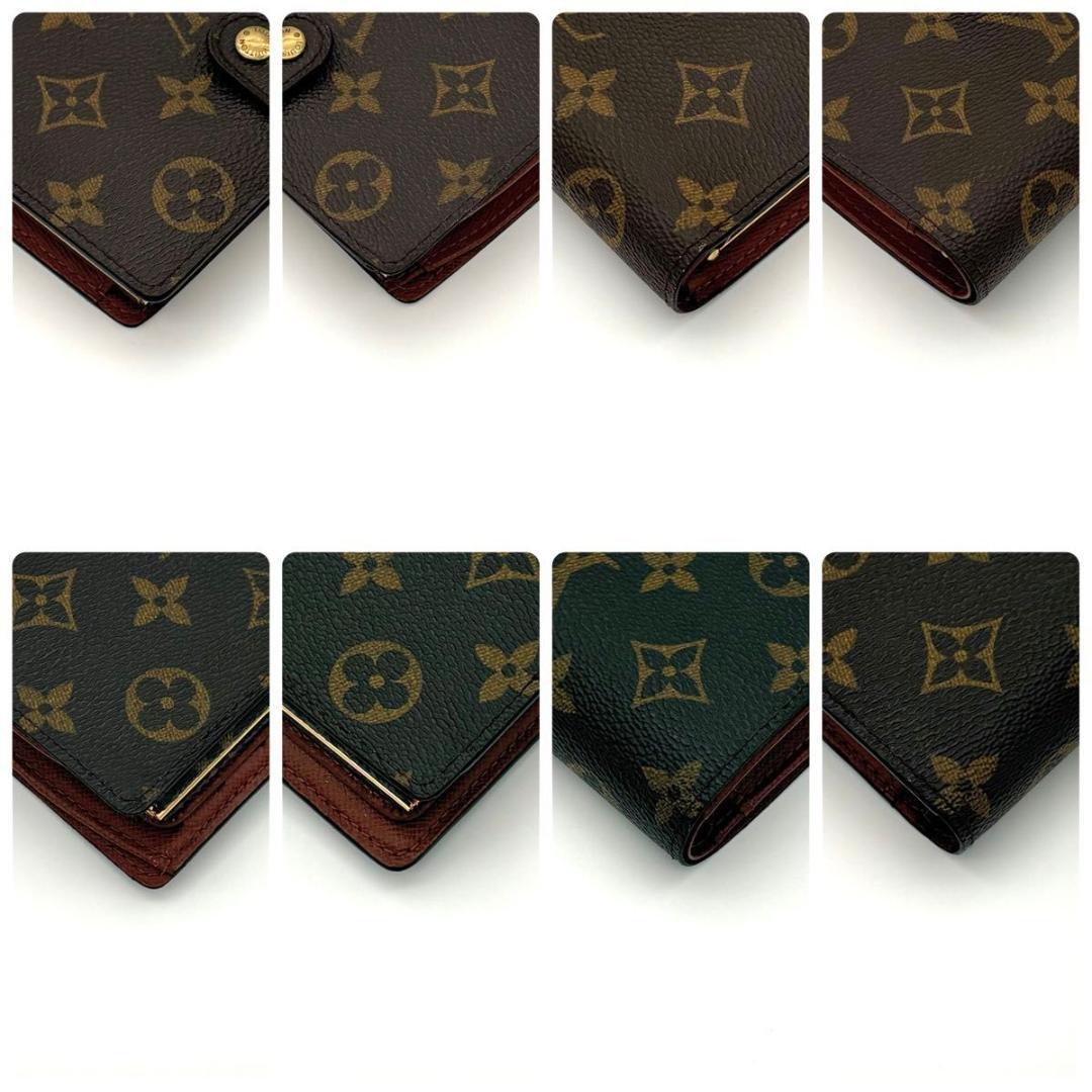 ルイヴィトン 折財布 がま口財布 モノグラム ヴィエノワ 茶 ブラウン 2160