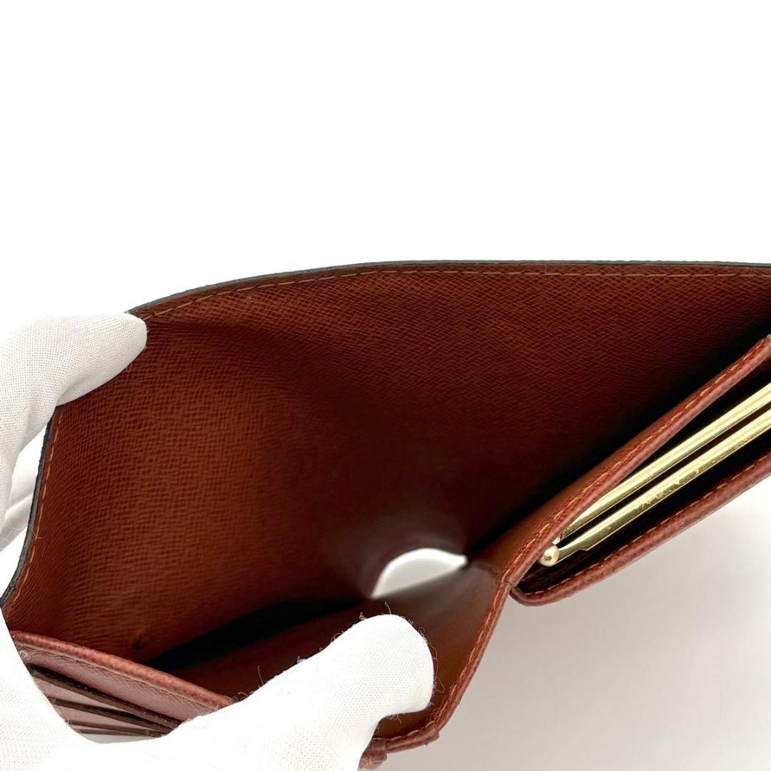 ルイヴィトン 折財布 がま口財布 モノグラム ヴィエノワ 茶 ブラウン 2160