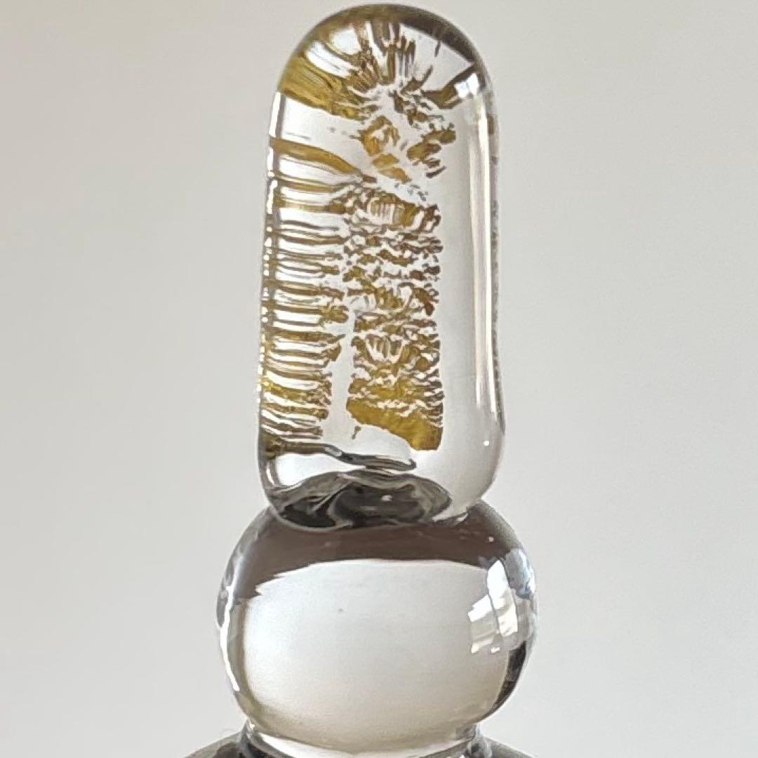 ◻️ガラス作家 金津沙矢香さん◻️ガラスのおひな様 南天◻️新品未使用