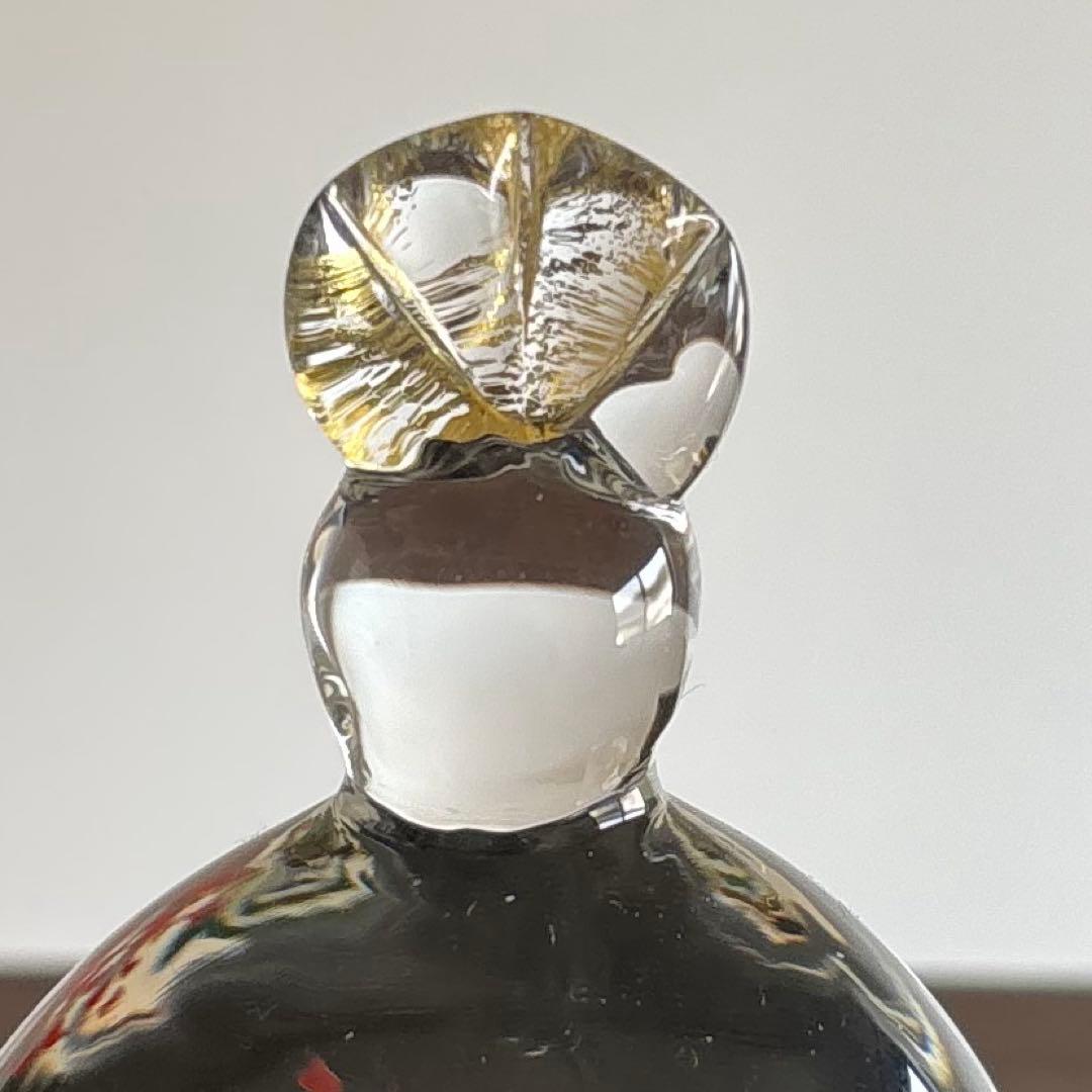 ◻️ガラス作家 金津沙矢香さん◻️ガラスのおひな様 南天◻️新品未使用