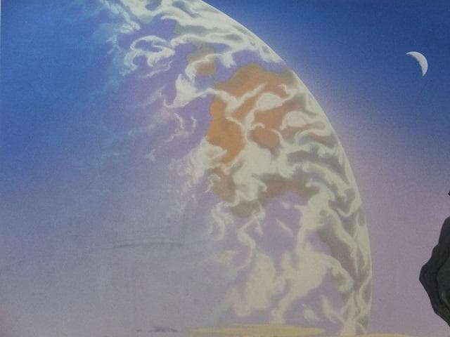 シム・シメール　直筆サイン『ここは彼等の惑星でもある』ミクストメディア1127D