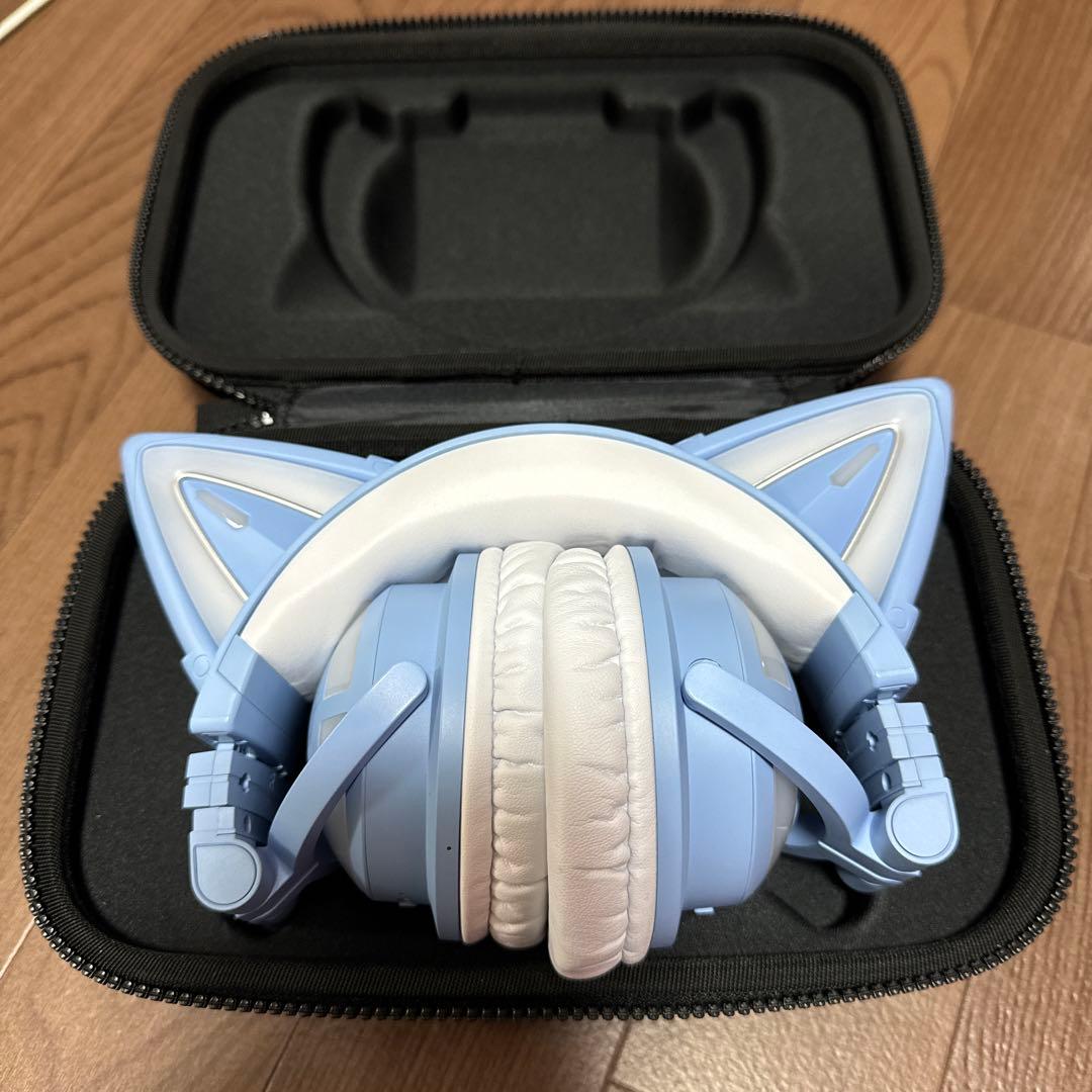 YOWU 猫耳ヘッドホン ブルー