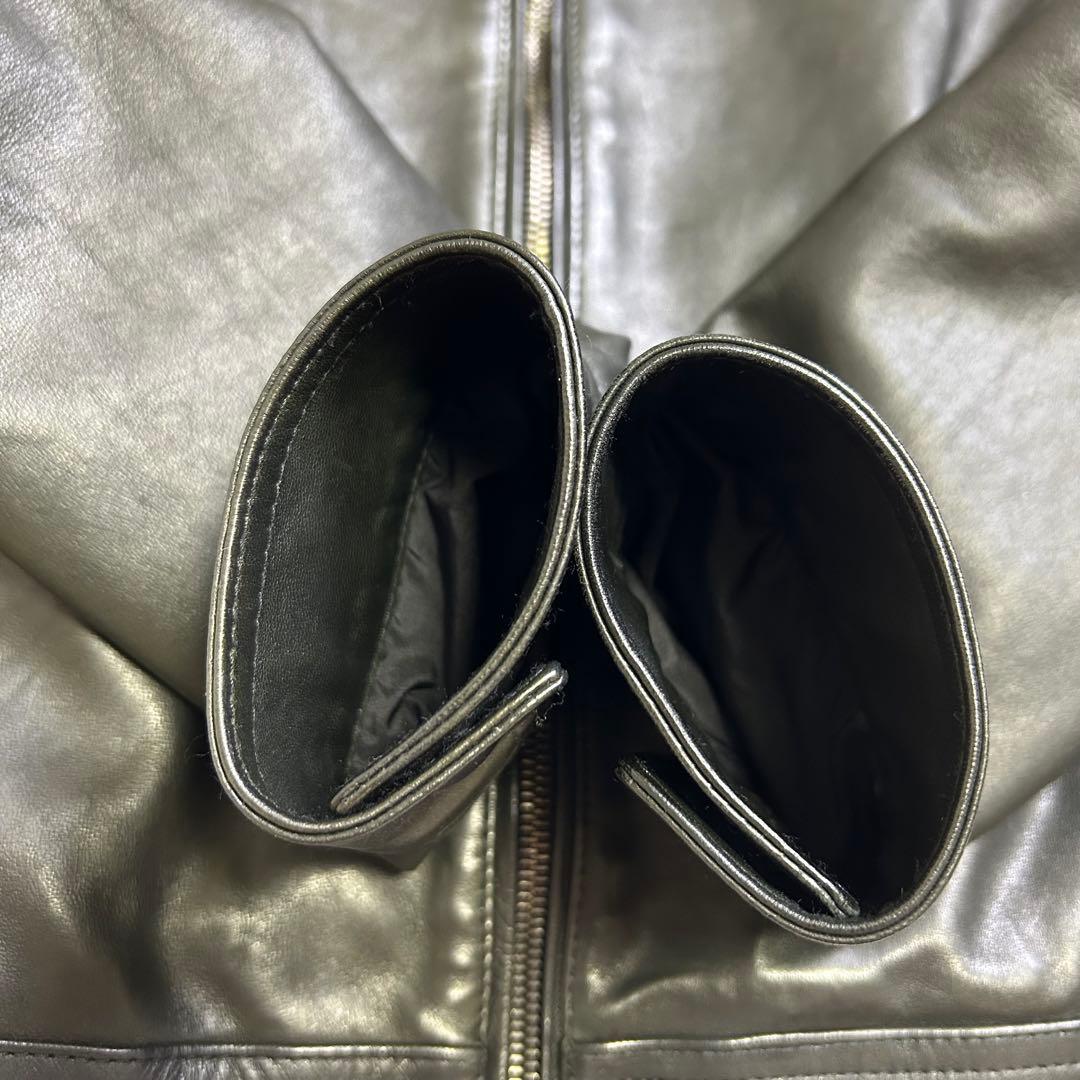 【ITALY製】EMMETI レザージャケット JURI 黒 44