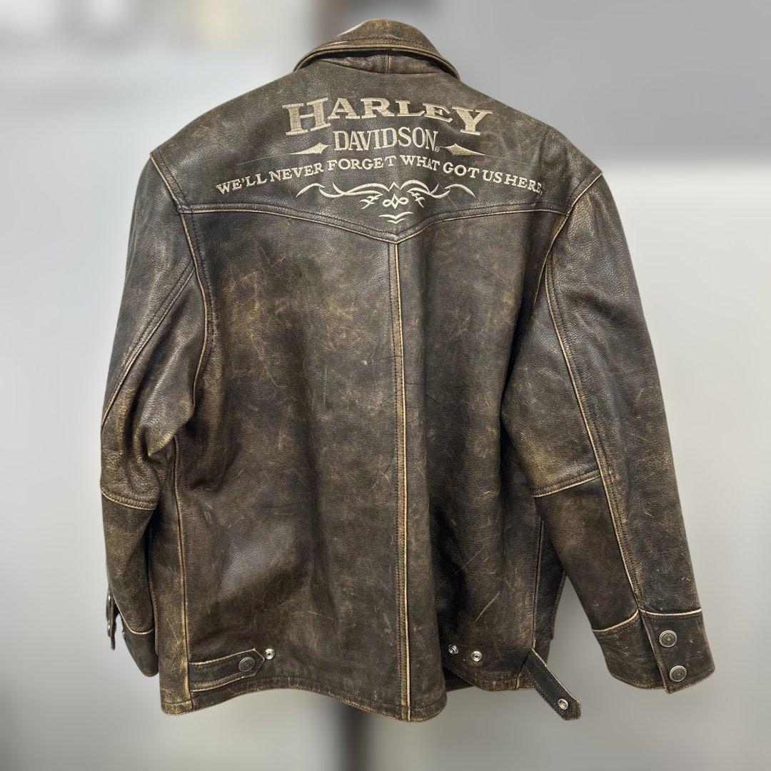 S*8様 ハーレーダビッドソン シングル ライダース レザージャケット 革ジャン