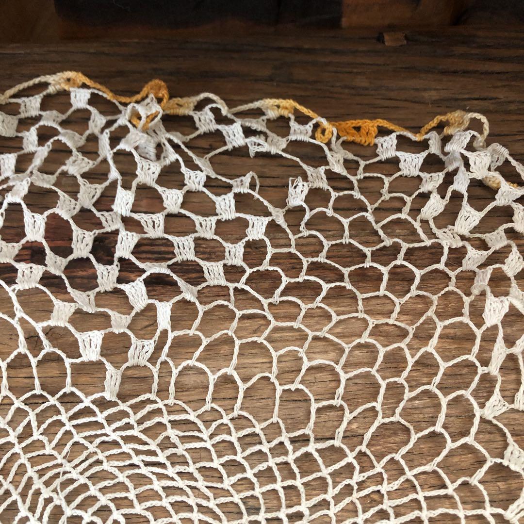 フランス　アンティークドイリーサークル型