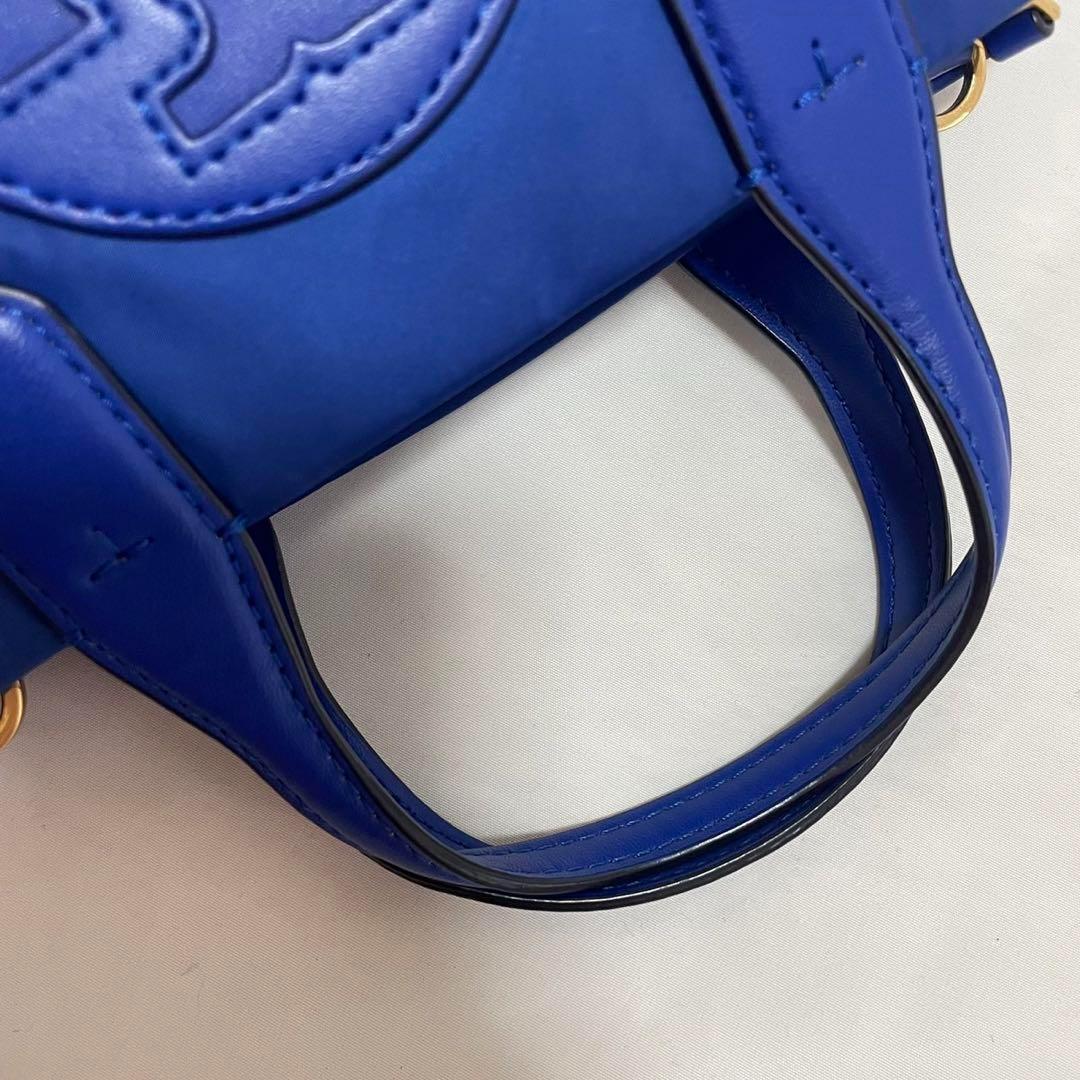 【美品】トリーバーチ エラ 2way ショルダーバッグ レザー×ナイロン 肩掛け