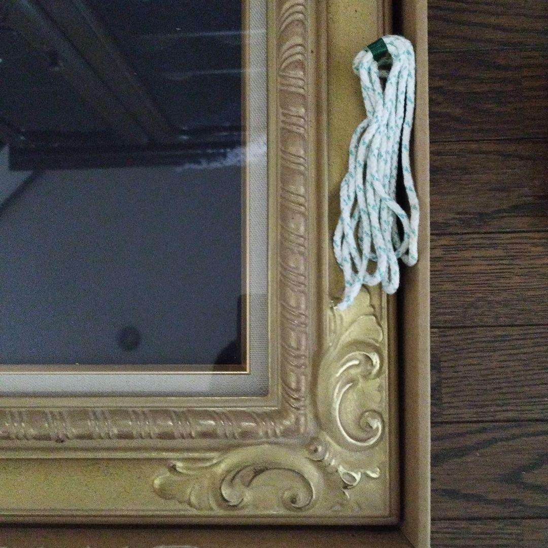 【２０年以上前の新品未使用】額縁　油絵　油彩　金　ゴールド　木製　F６