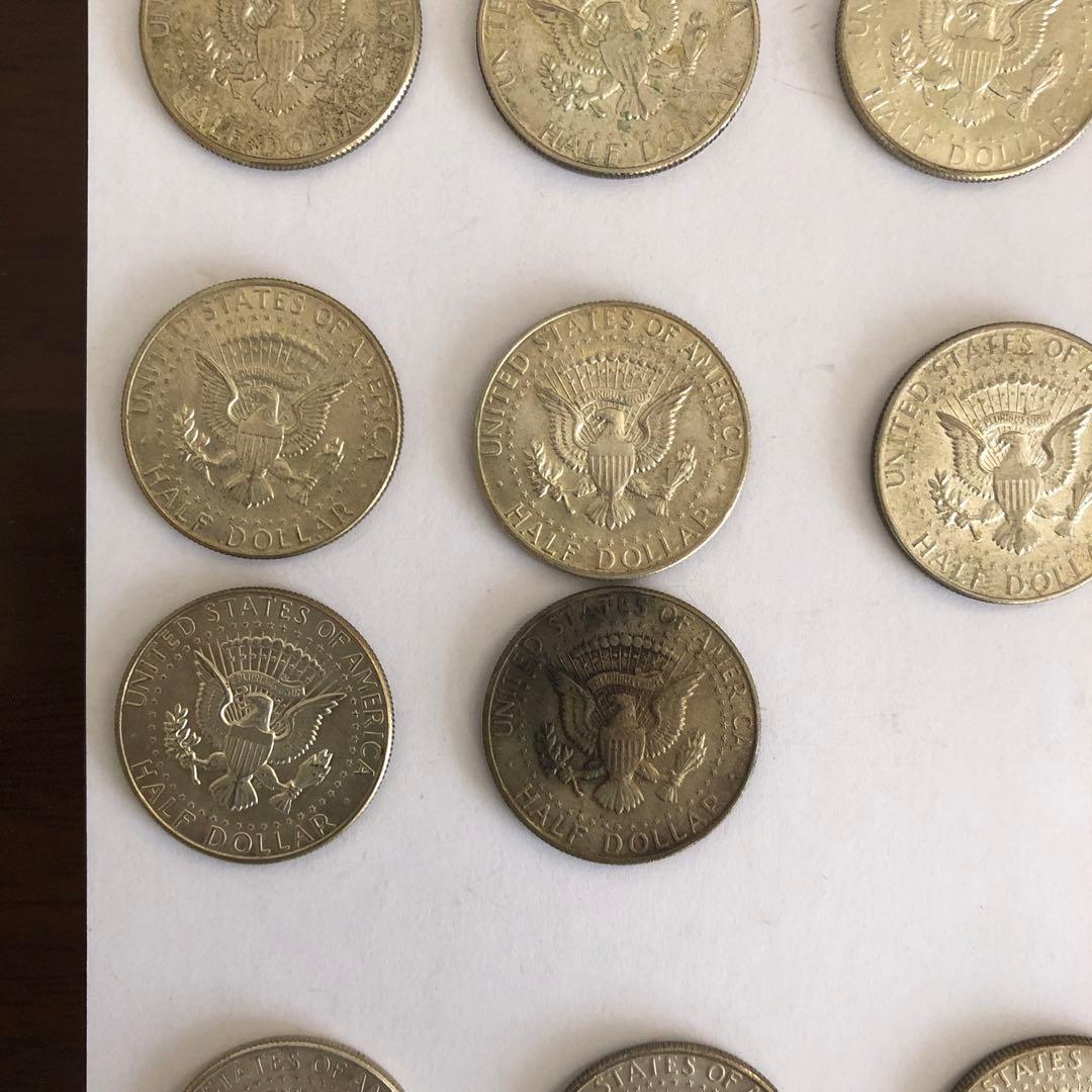 ハーフダラーケネディ 銀貨・硬貨　アメリカ 24枚（バラ売りご相談）
