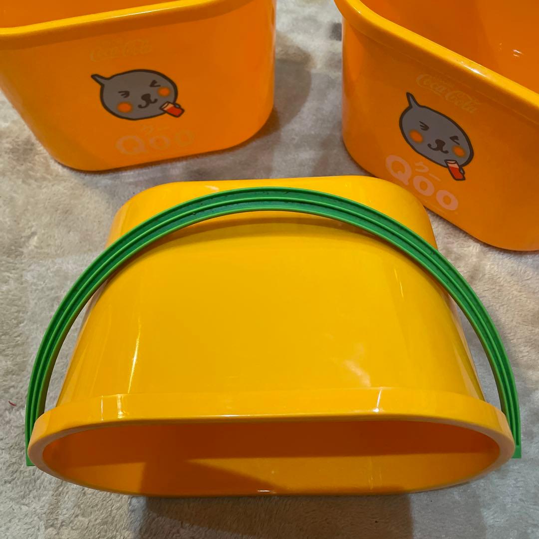 超レア！コカコーラ　Qoo バケツ　ノベルティグッズ　3個セット 状態良好レトロ