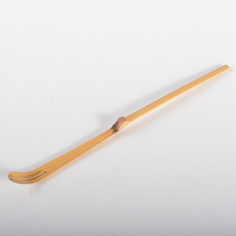 茶道具　高野宗陵作　茶杓　銘「蓮葉」　前大徳　藤井誠堂書付　共筒共箱　V6202