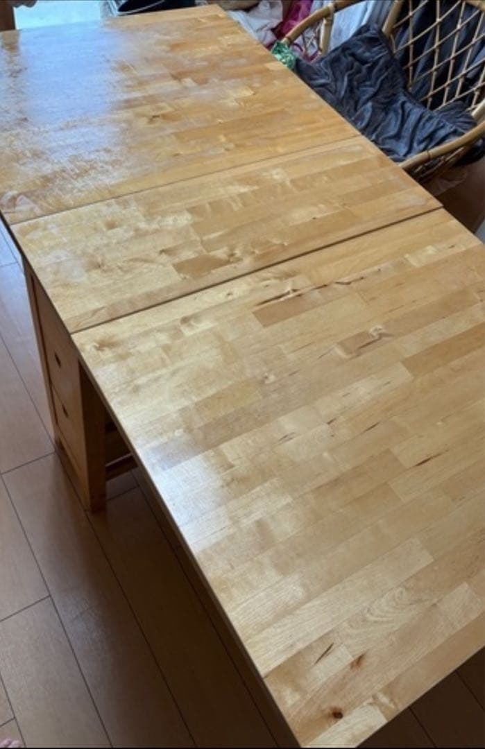 IKEA NORDEN ダイニングテーブル バーチ 26/89/152×80cm