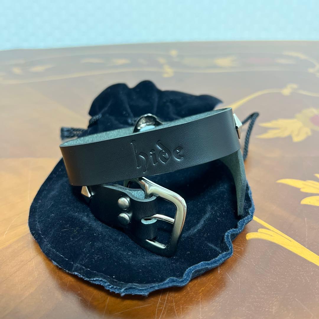 レア★hide 目玉ブレスレット　レザーチョーカー　ネックレス　未使用