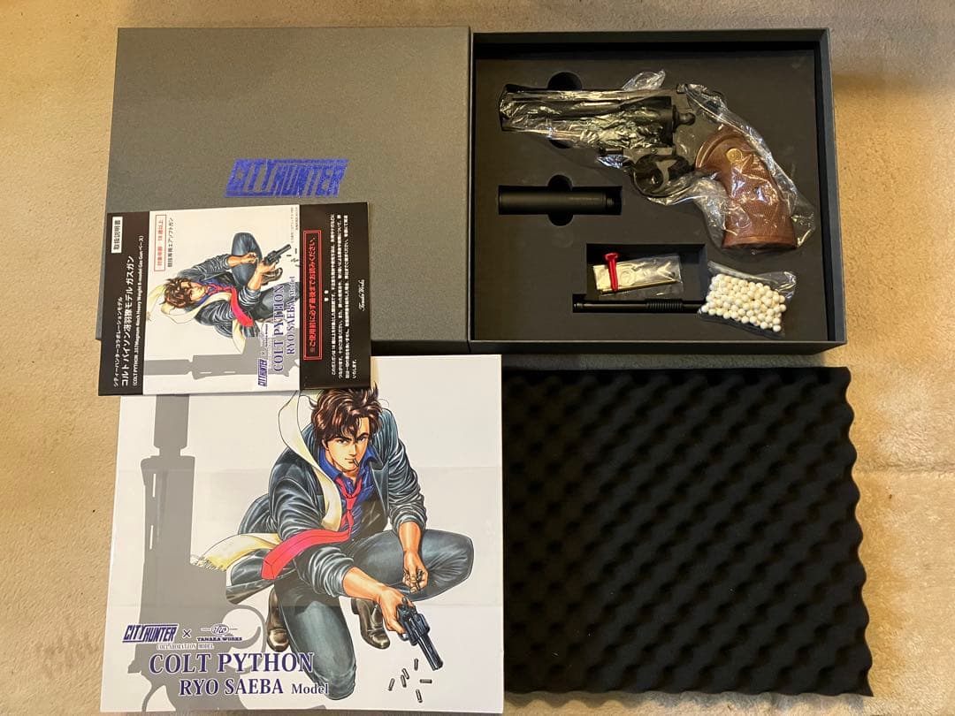 中古 タナカワークス　パイソン 冴羽モデル シティーハンター　ガスガン