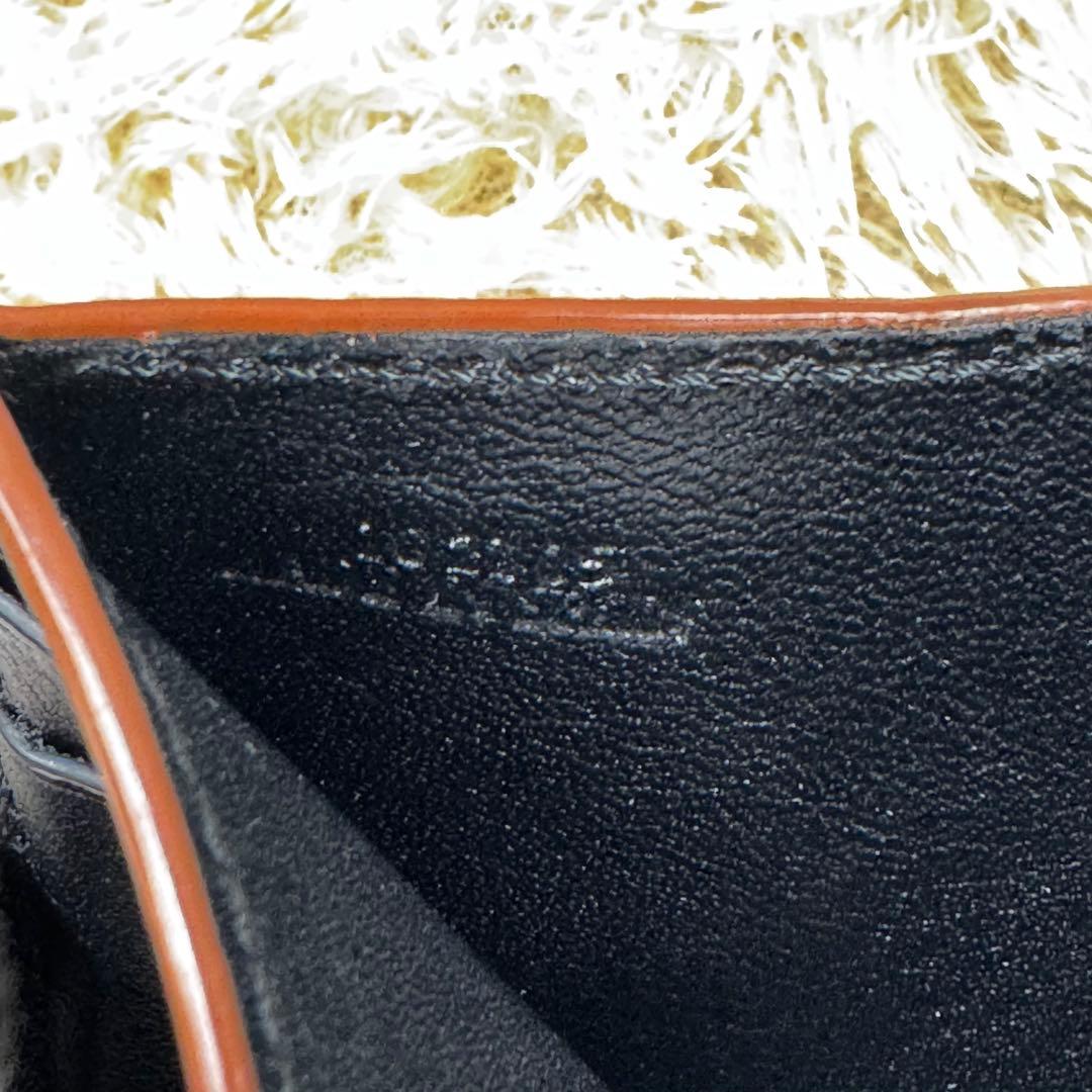 大人気✨ロエベ　トライフォールドウォレット　三つ折り財布　アナグラム　黒