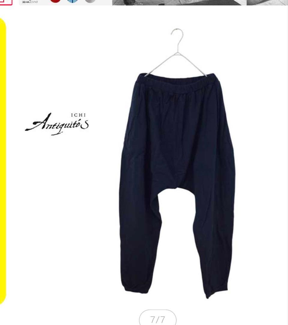 ICH ANTIGUITIES サルエルパンツ ブラック