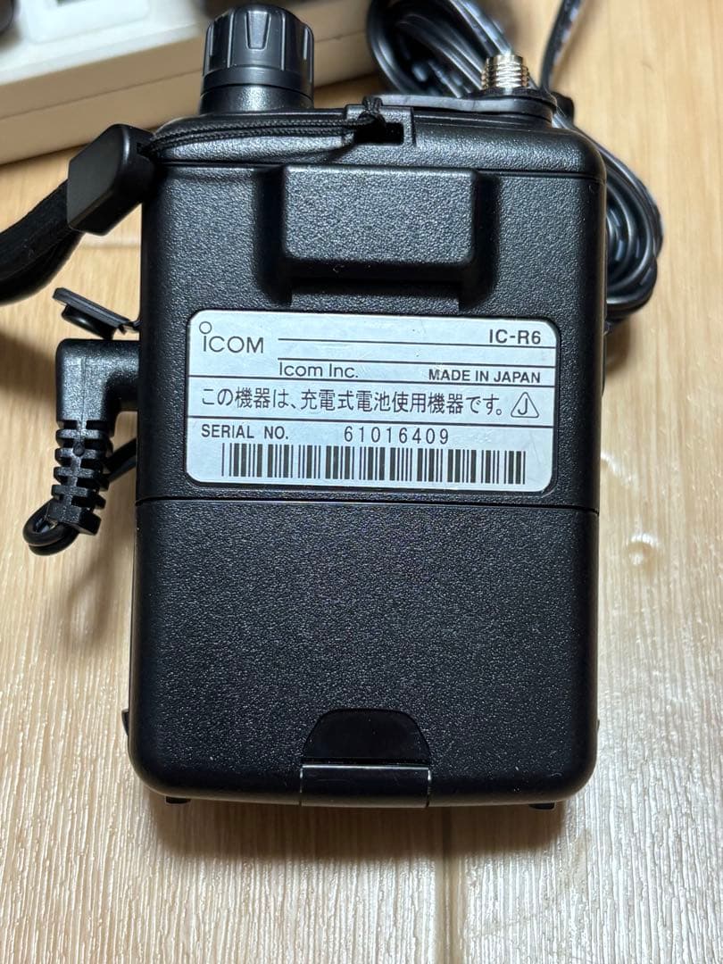 ICOM 広帯域受信機　IC-R6 航空無線 ＆ SRH103アンテナセット