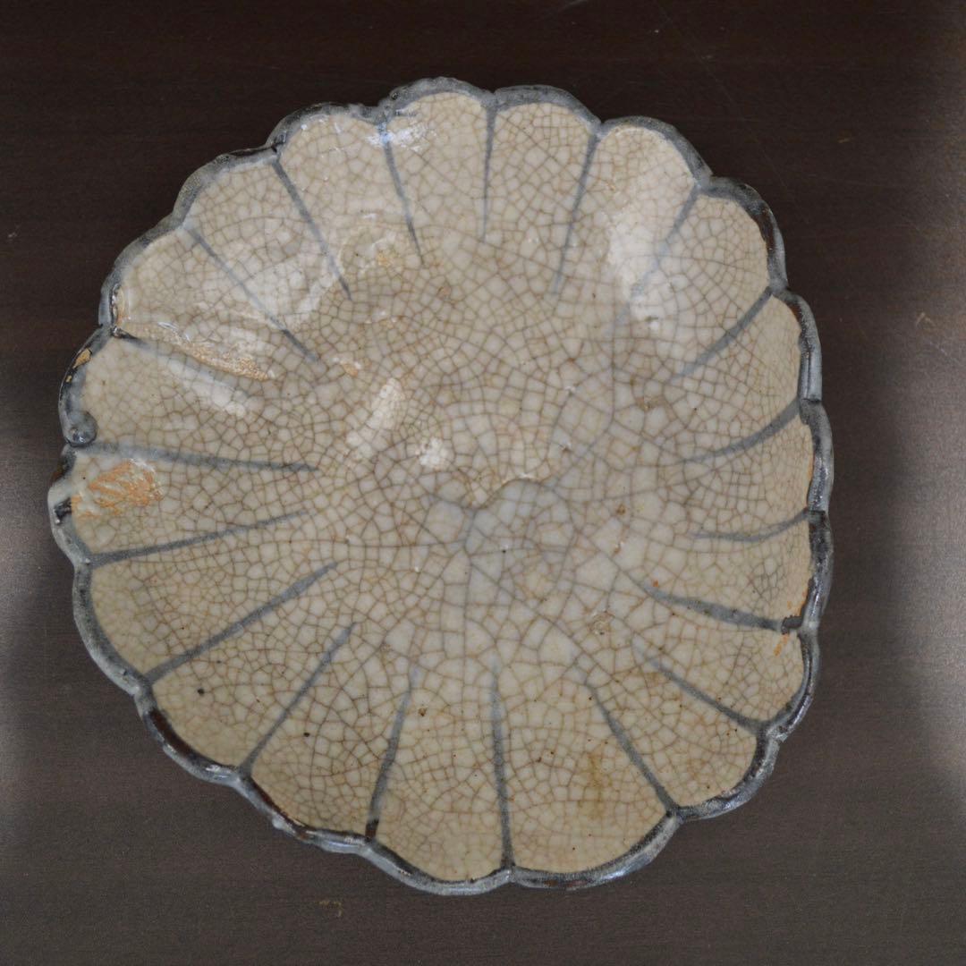 絵瀬戸　菊花型皿