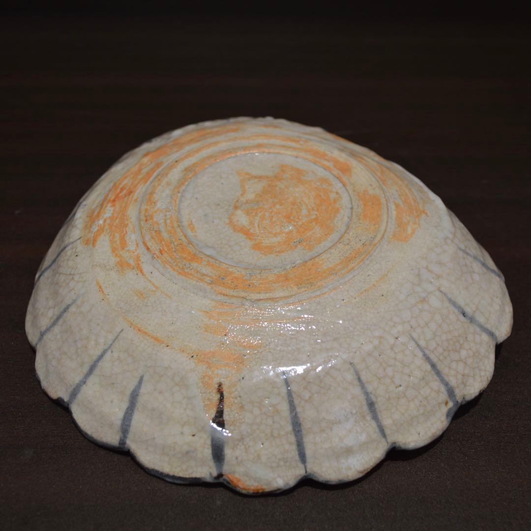 絵瀬戸　菊花型皿