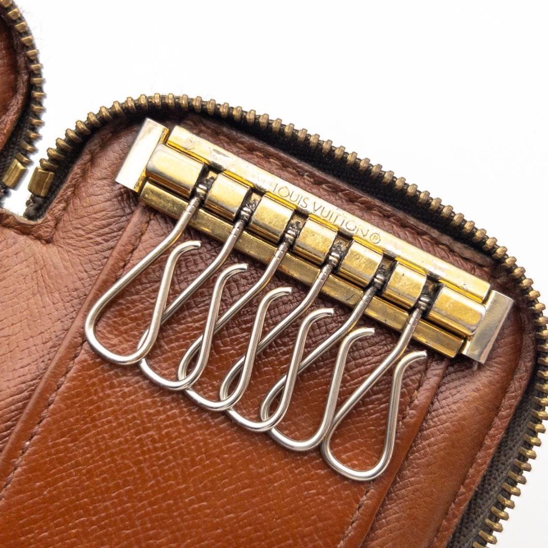 【極美品】ルイヴィトン　ポシェット6クレ　モノグラム　キーケース　茶色