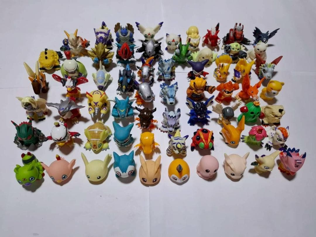 デジモン 指人形 フィギュア 64体 まとめ売り 大量 セット レアあり