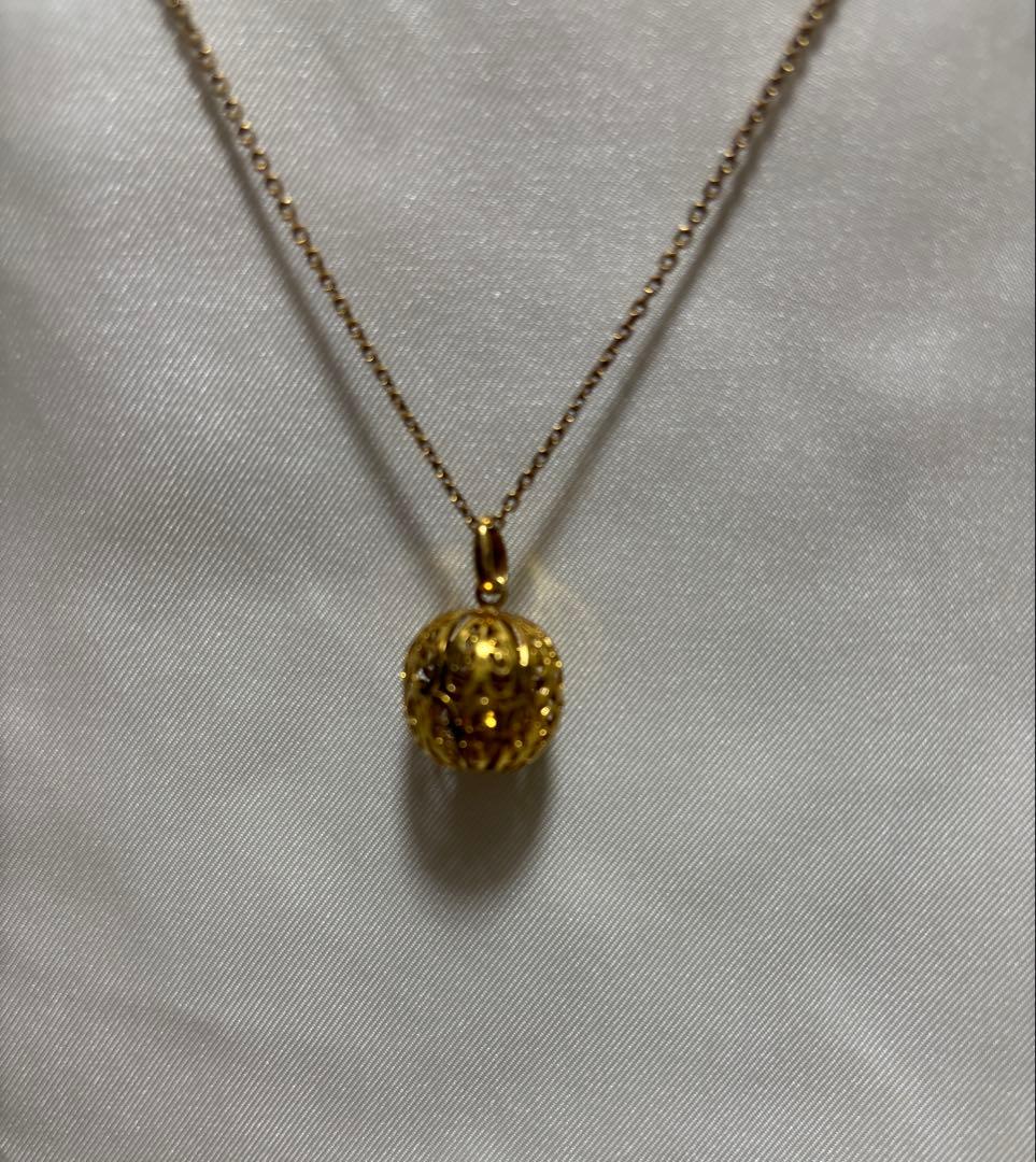 8K　8K 金　ゴールド　ネックレス トップ8Kの刻印入り