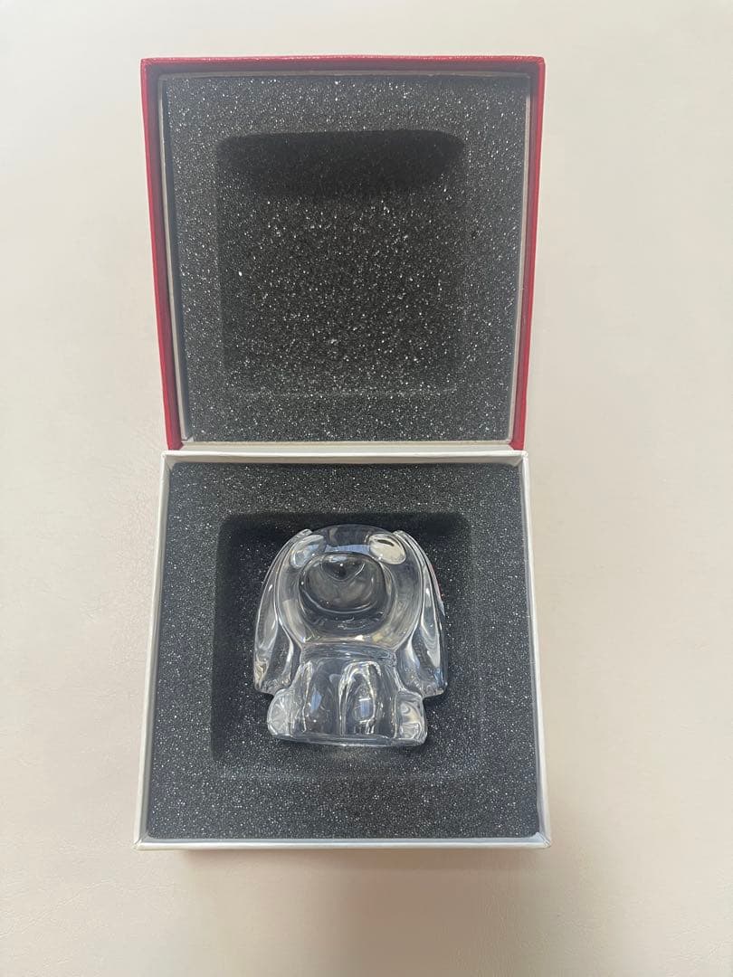 【アキラ様予約】Baccarat クリスタル お茶犬 専用ボックス付き 伊藤園