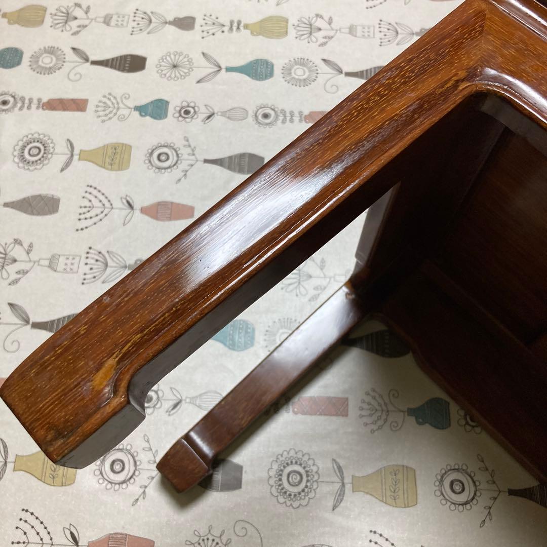 中国製花梨サイドテーブル／コーヒーテーブル　飾り台　花台　椅子　ベンチ