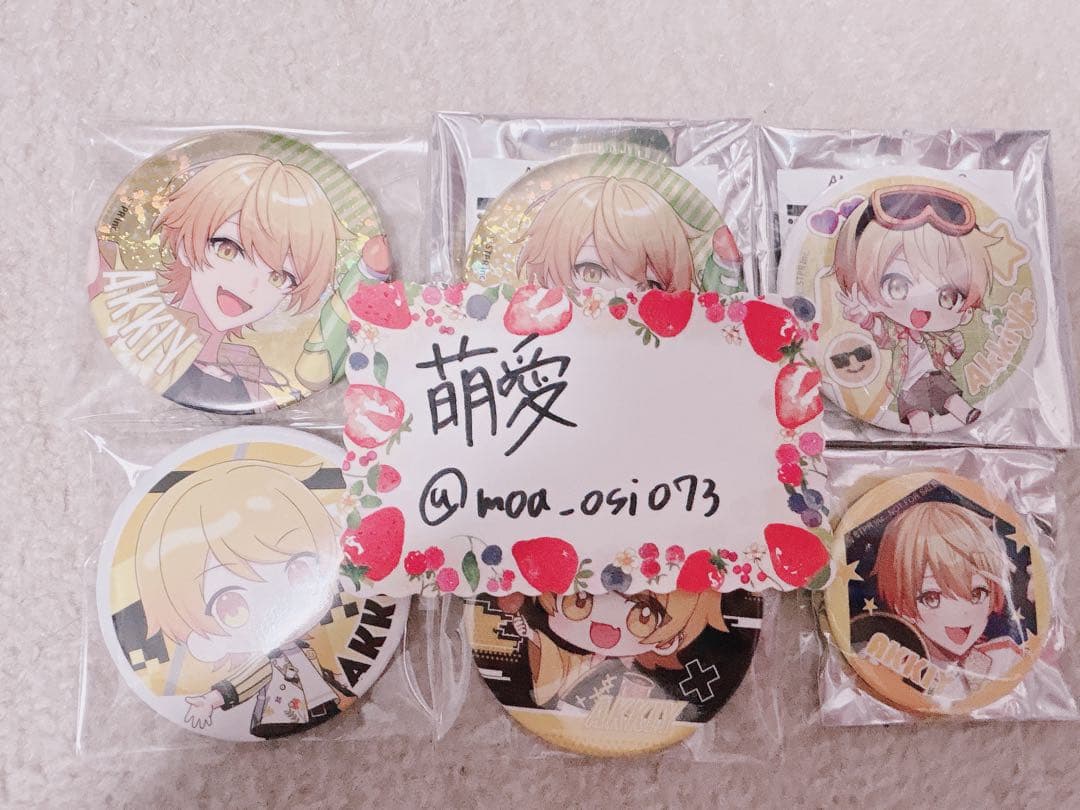 あっきぃさん まとめ売り 缶バッジ すとふぇす スクエア ちびぬい アクスタ