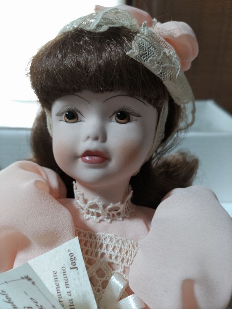 Jago ピンク ドール レース　未使用ビィスクドール　３０センチ