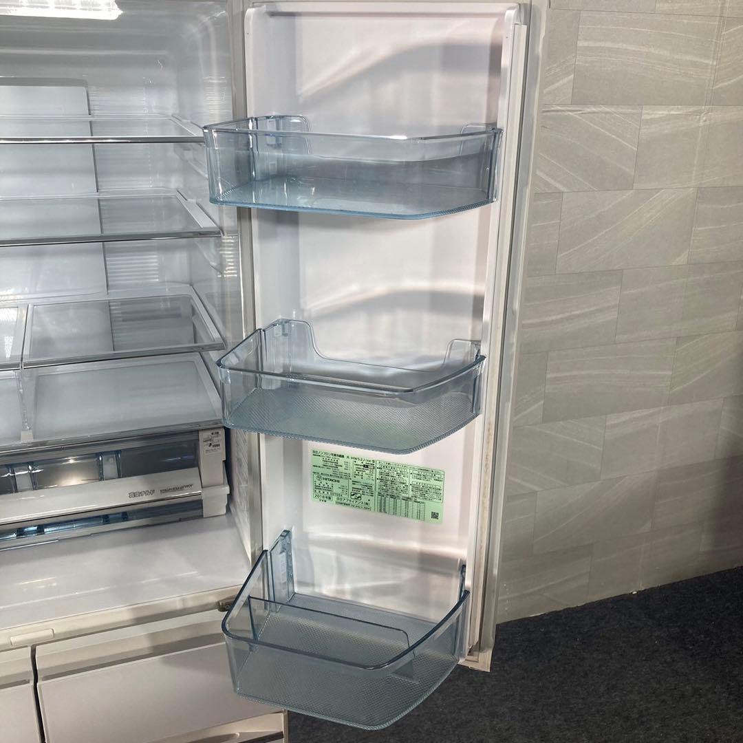 HITACHI 大型冷蔵庫 520L R-HW52J 真空チルド d4702