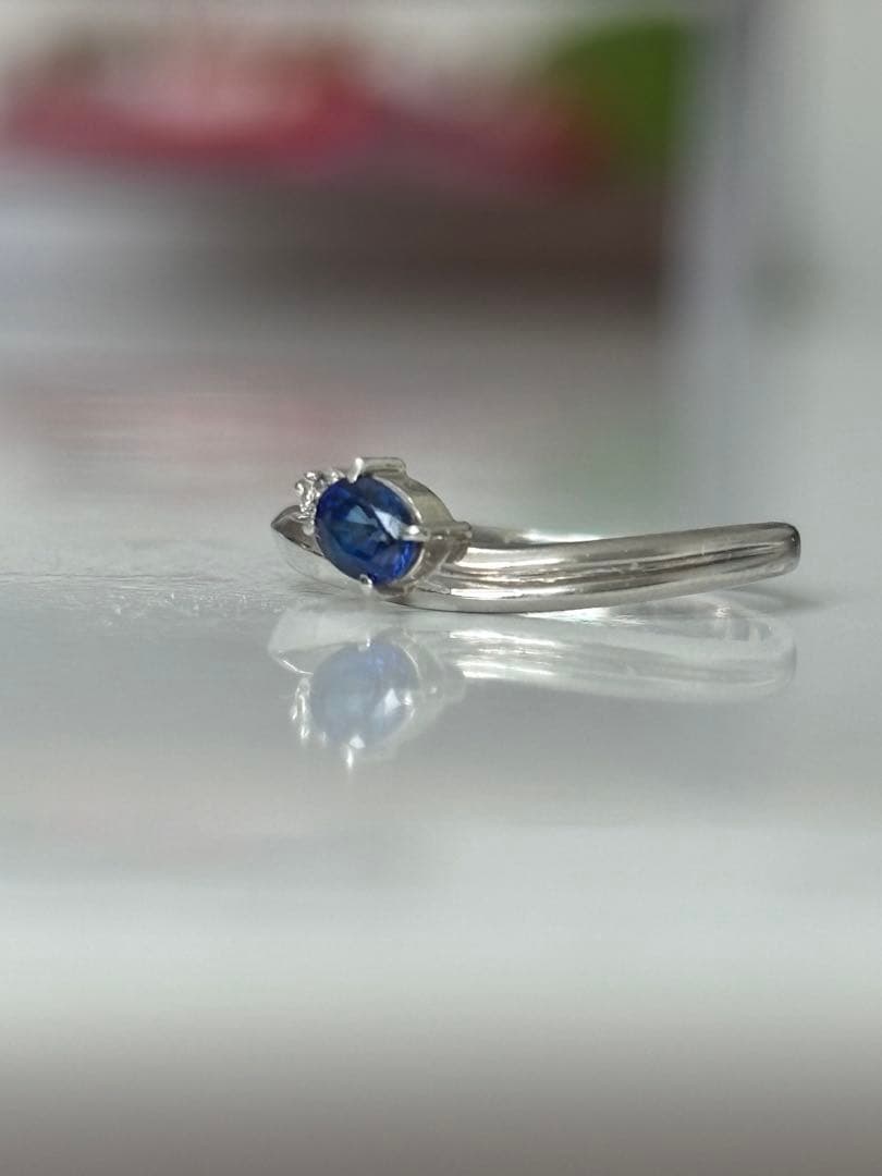 pt900 サファイアリング　9号