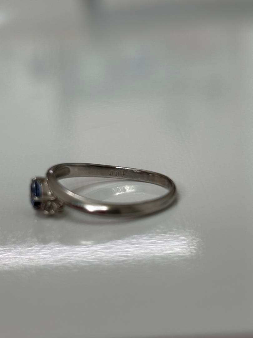 pt900 サファイアリング　9号