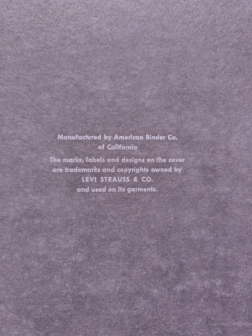 60s vintage Levi’s denim binder