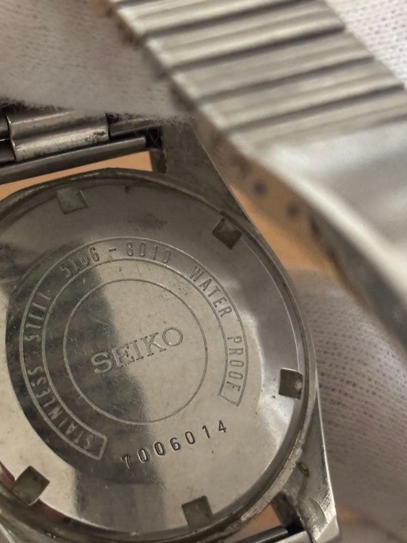 SEIKO セイコーマチック 自動巻き メンズ腕時計　5106-8010