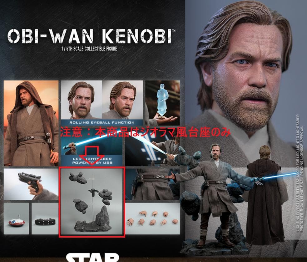 【台座とパッケージのみ】テレビ・マスターピース ＤＸ オビ＝ワン・ケノービ